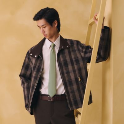HERMES ネクタイ＆ポケットチーフ ベージュ/ナチュラル - メンズ, ネクタイ・スカーフ・マフラー